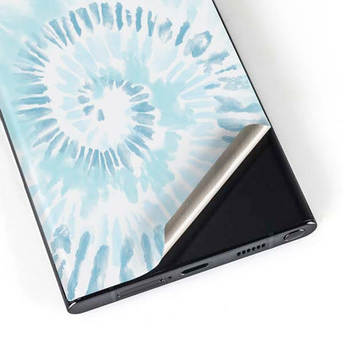Blue and White Tie Dye Galaxy S23 Ultra Skin