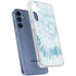 Blue and White Tie Dye Galaxy S24 Clear Case