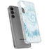 Blue and White Tie Dye Galaxy S24 Plus Clear Case