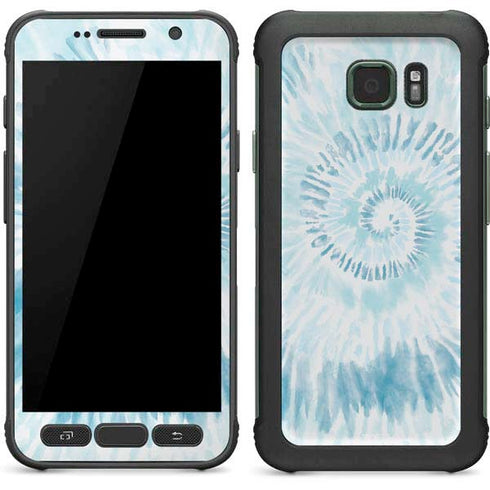 Blue and White Tie Dye Galaxy S7 Active Skin