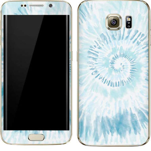 Blue and White Tie Dye Galaxy S7 Edge Skin