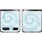 Blue and White Tie Dye Galaxy Z Flip Skin