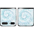 Blue and White Tie Dye Galaxy Z Flip Skin