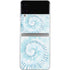 Blue and White Tie Dye Galaxy Z Flip3 5G Skin