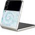 Blue and White Tie Dye Galaxy Z Flip3 5G Skin