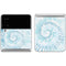 Blue and White Tie Dye Galaxy Z Flip4 5G Skin