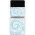 Blue and White Tie Dye Galaxy Z Flip4 5G Skin