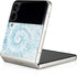 Blue and White Tie Dye Galaxy Z Flip4 5G Skin
