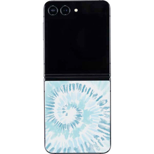 Blue and White Tie Dye Galaxy Z Flip5 5G Skin