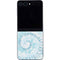 Blue and White Tie Dye Galaxy Z Flip5 5G Skin