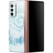 Blue and White Tie Dye Galaxy Z Fold2 5G Skin