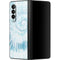 Blue and White Tie Dye Galaxy Z Fold3 5G Skin