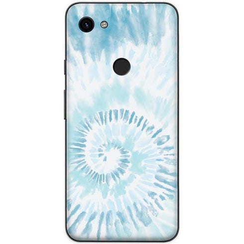 Blue and White Tie Dye Google Pixel 3a Skin