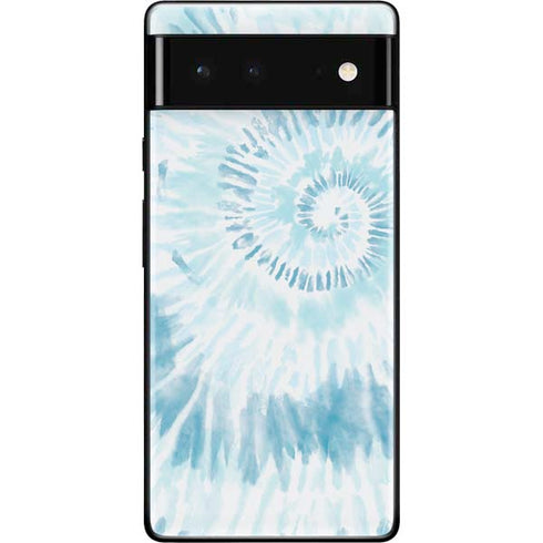 Blue and White Tie Dye Google Pixel 6 Skin