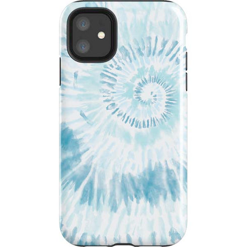 Blue and White Tie Dye iPhone 11 Impact Case