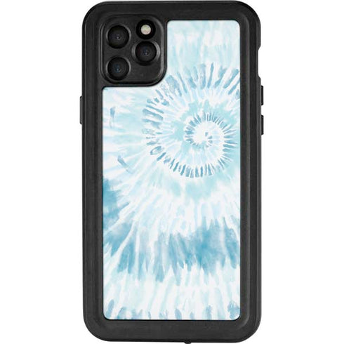 Blue and White Tie Dye iPhone 11 Pro Max Waterproof Case