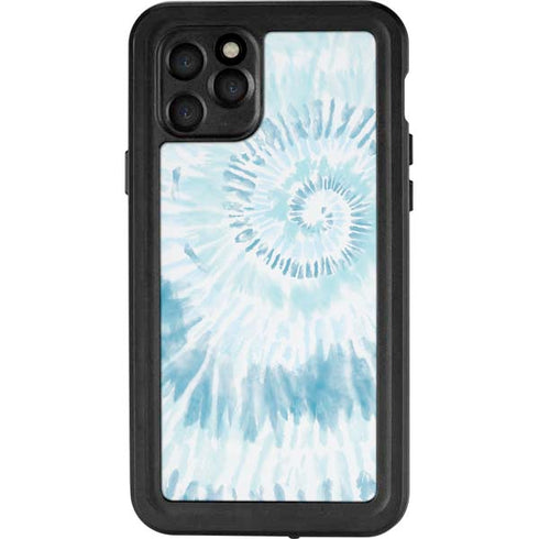 Blue and White Tie Dye iPhone 11 Pro Waterproof Case