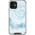 Blue and White Tie Dye iPhone 12 Clear Case