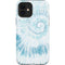 Blue and White Tie Dye iPhone 12 Impact Case