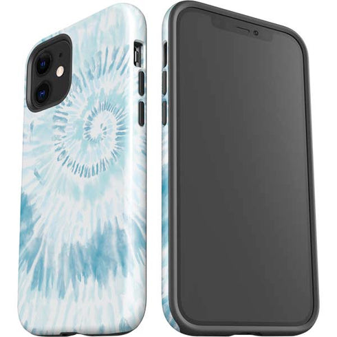 Blue and White Tie Dye iPhone 12 Impact Case