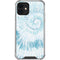 Blue and White Tie Dye iPhone 12 Mini Clear Case