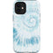 Blue and White Tie Dye iPhone 12 Mini Impact Case