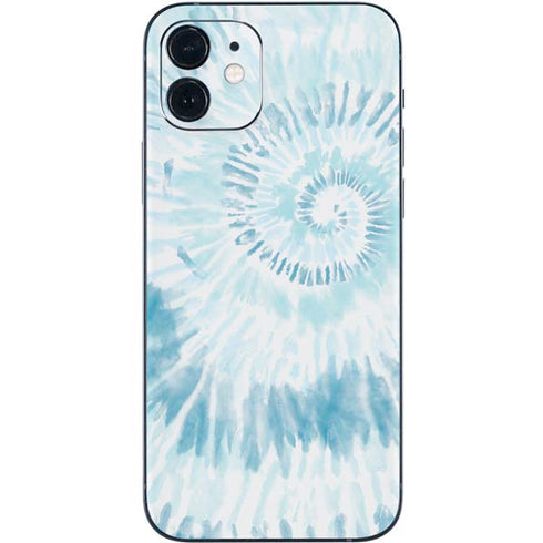 Blue and White Tie Dye iPhone 12 Mini Skin