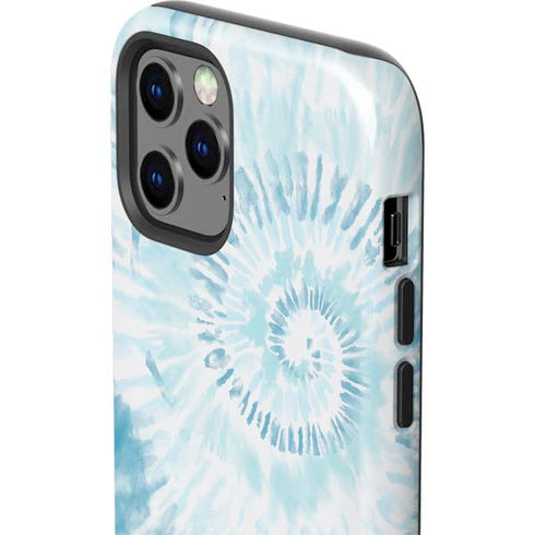 Blue and White Tie Dye iPhone 12 Pro Impact Case