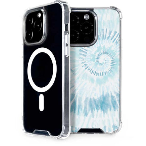 Blue and White Tie Dye iPhone 13 Pro MagSafe Case