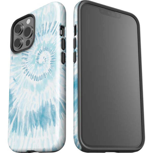Blue and White Tie Dye iPhone 13 Pro Max Impact Case