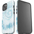Blue and White Tie Dye iPhone 14 Plus Impact Case