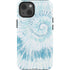 Blue and White Tie Dye iPhone 15 Impact Case