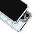 Blue and White Tie Dye iPhone 15 Pro Clear Case