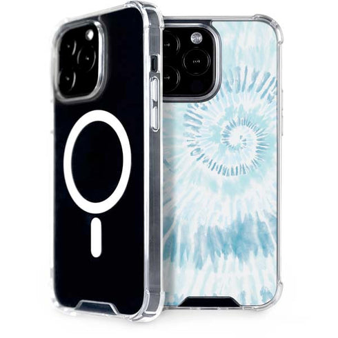 Blue and White Tie Dye iPhone 14 Pro Max MagSafe Case