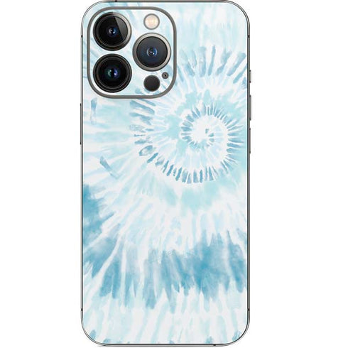 Blue and White Tie Dye iPhone 14 Pro Skin