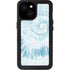 Blue and White Tie Dye iPhone 15 Waterproof Case
