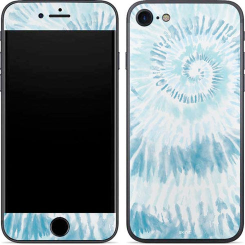 Blue and White Tie Dye iPhone 8 Skin