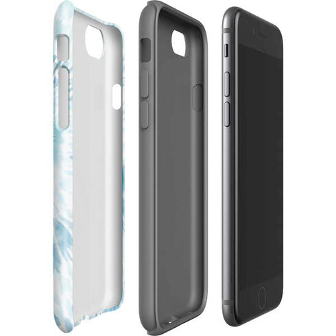 Blue and White Tie Dye iPhone SE (2nd & 3rd Gen) Pro Case