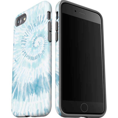 Blue and White Tie Dye iPhone SE (2nd & 3rd Gen) Pro Case