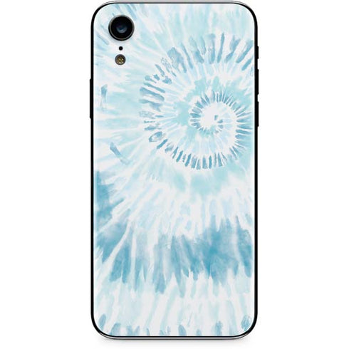 Blue and White Tie Dye iPhone XR Skin