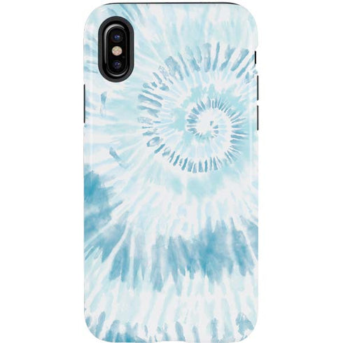 Blue and White Tie Dye iPhone XS Pro Case