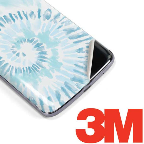 Blue and White Tie Dye Moto E5 Plus Skin