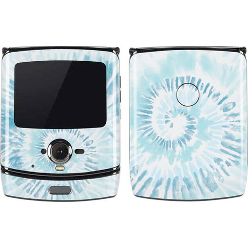 Blue and White Tie Dye Motorola RAZR Skin