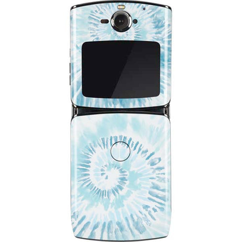 Blue and White Tie Dye Motorola RAZR Skin