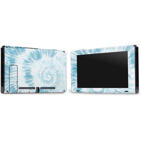 Blue and White Tie Dye Nintendo Switch Bundle Skin