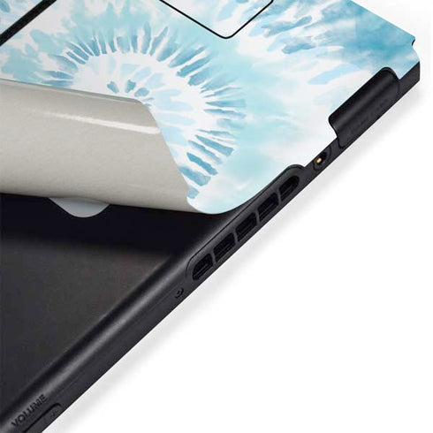 Blue and White Tie Dye Nintendo Switch Bundle Skin