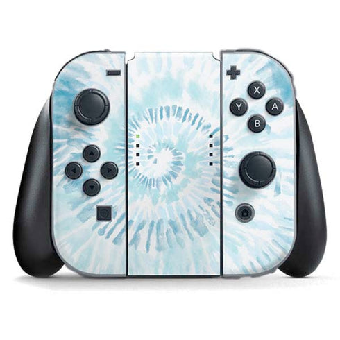 Blue and White Tie Dye Nintendo Switch (2017-2021) Joy-Con Controller Skin