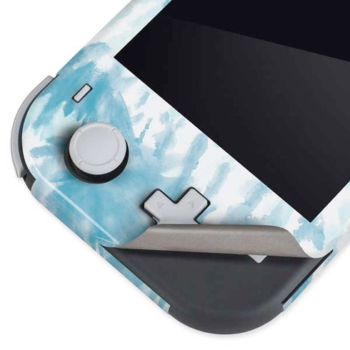 Blue and White Tie Dye Nintendo Switch Lite Skin