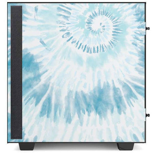 Blue and White Tie Dye NZXT H510 Compact ATX Mid-Tower Case Skin