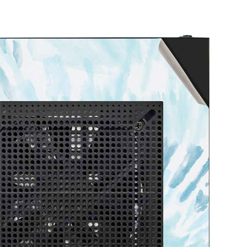 Blue and White Tie Dye NZXT H510 Compact ATX Mid-Tower Case Skin